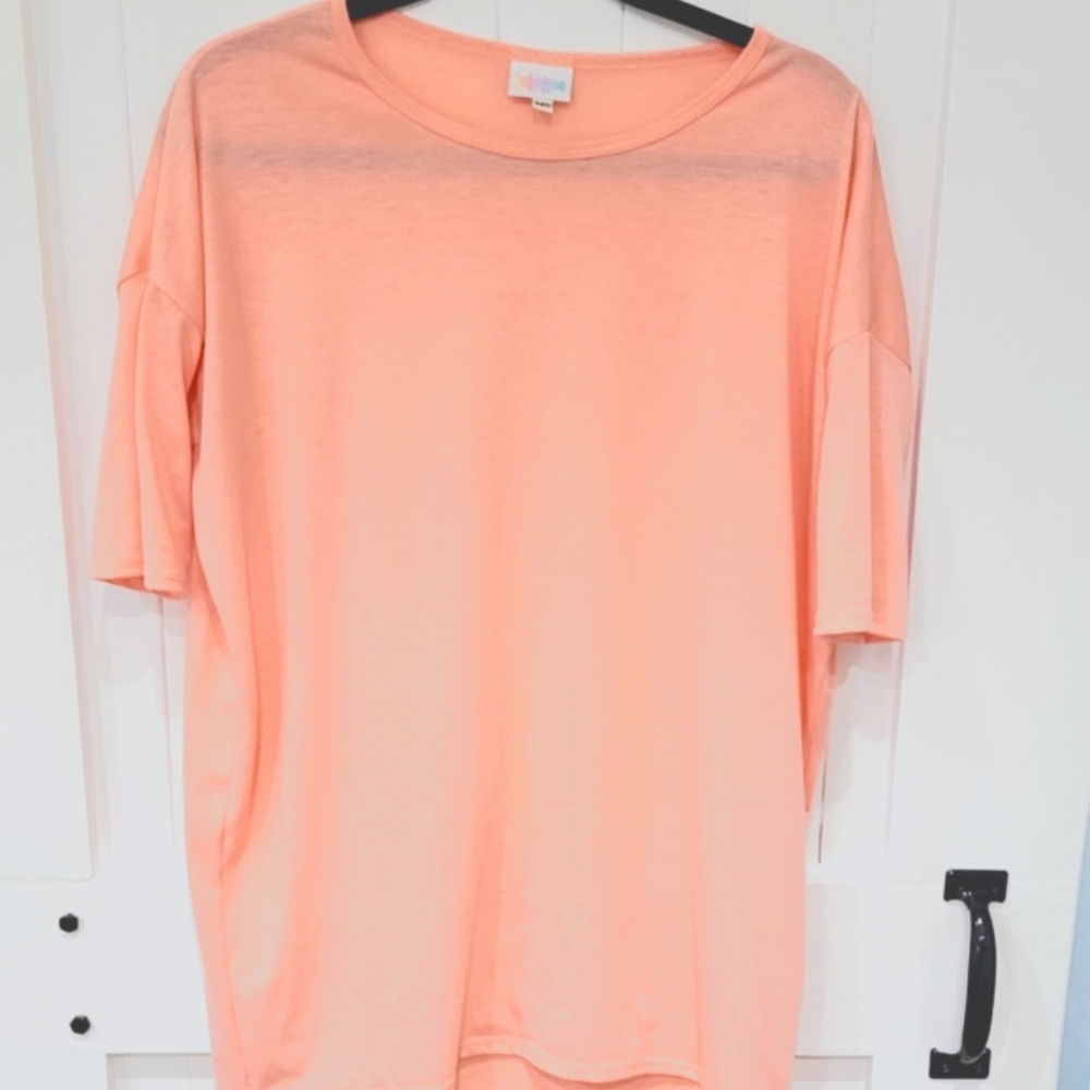 Lularoe XXS Irma Peach Coral Tunic Shirt